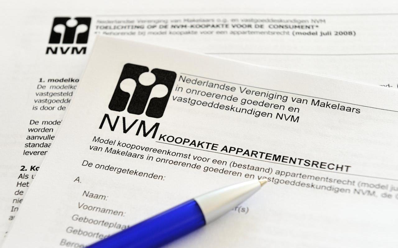 Een koopakte van NVM. Een koopakte van NVM.