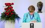 Bondskanselier Angela Merkel ontving in 2016 de Four Freedoms Award in Middelburg, vanwege haar morele leiderschap.