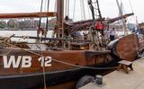 De palingaak uit Heeg in de Theems. Foto: Jan van de Lagemaat