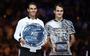 29 januari 2017: Rafael Nadal (l) en Roger Federer na afloop van de finale van de Australian Open. Foto: EPA