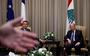 De Libanese president Michel Aoun en de Franse president Emmanuel Macron.
