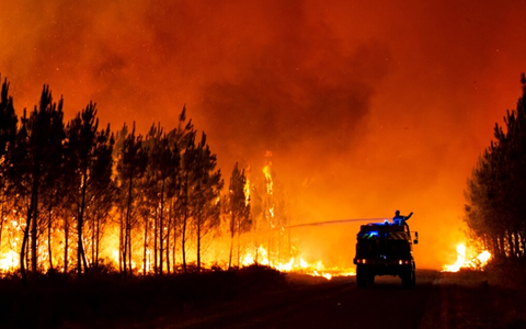 Zeven landen helpen Frankrijk bij het bestrijden van bosbranden