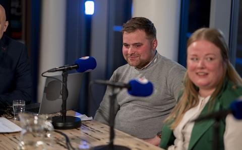 BBB-voorman Abel Kooistra en PvdA-lijsttrekker Edou Hamstra. 