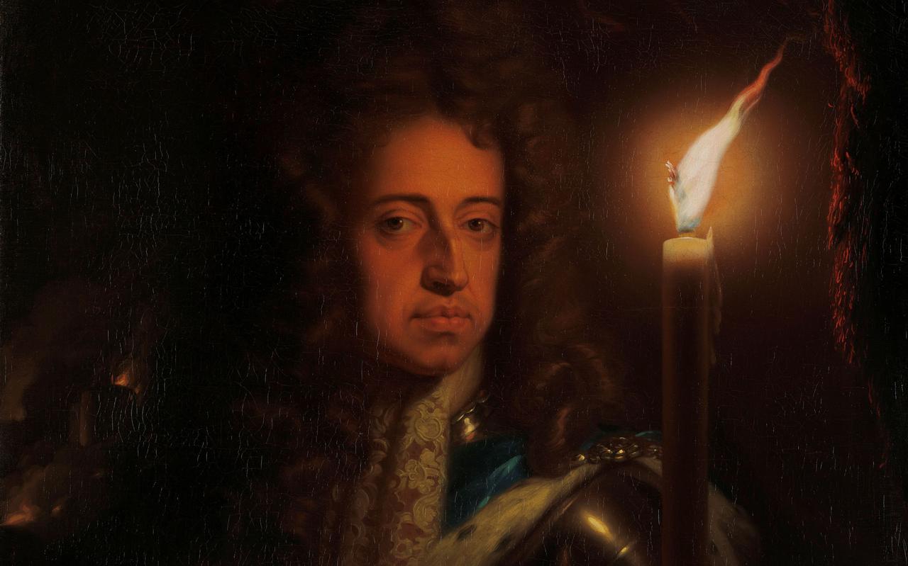 Stadhouder Willem III, geschilderd door Godfried Schalcken, circa 1695.