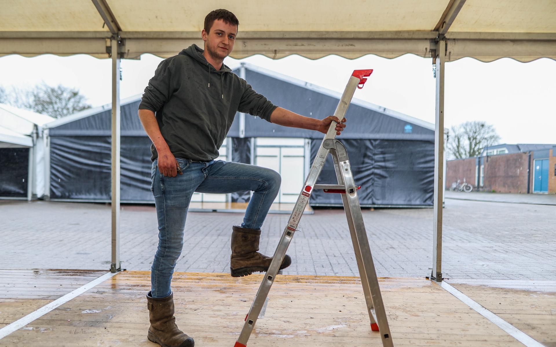 Wie a zegt, moet ook b zeggen: trekkermonteur Jesse van Dijk staat