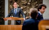 VVD-leider Mark Rutte in debat met Jesse Klaver (GroenLinks) en Lilianne Ploumen (PvdA) over het regeerakkoord en het eindverslag van de informateurs Johan Remkes en Wouter Koolmees.