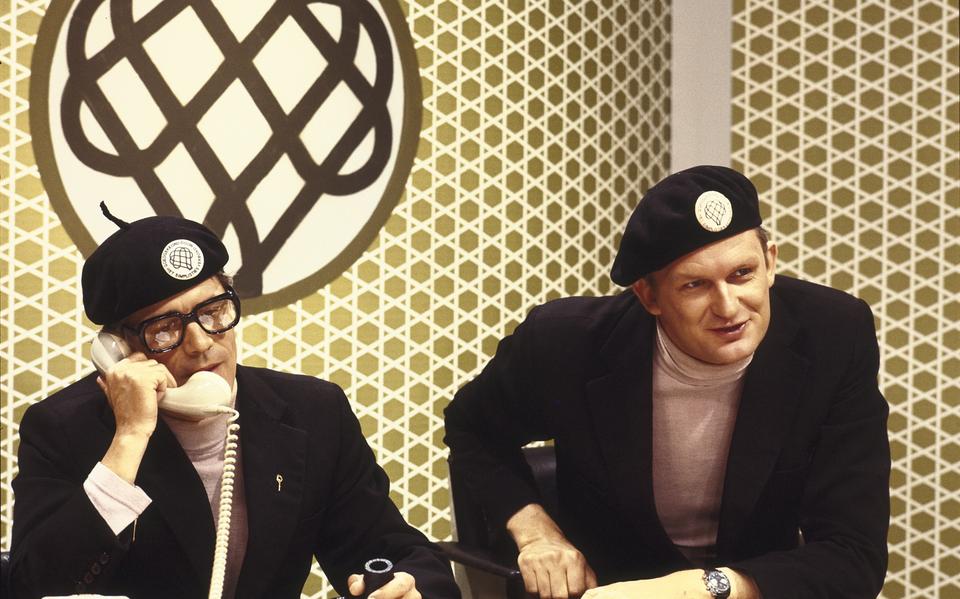 Kees van Kooten en Wim de Bie in hun tijd als het Simplistisch Verbond.
