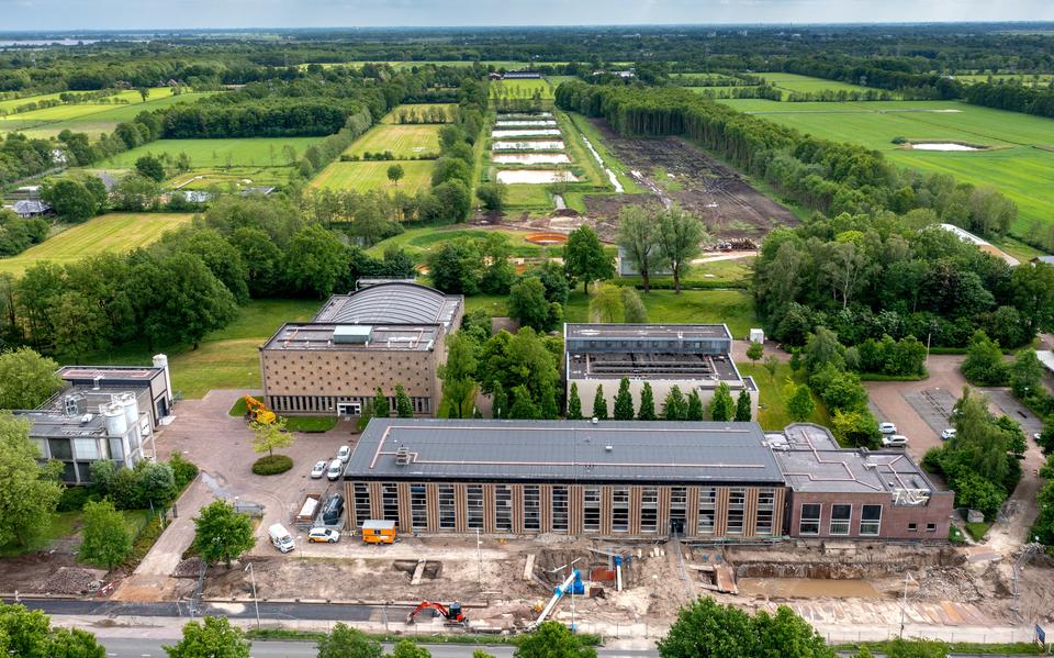 De drinkwaterwin- en zuiveringslocatie van Vitens in Noardburgum. 