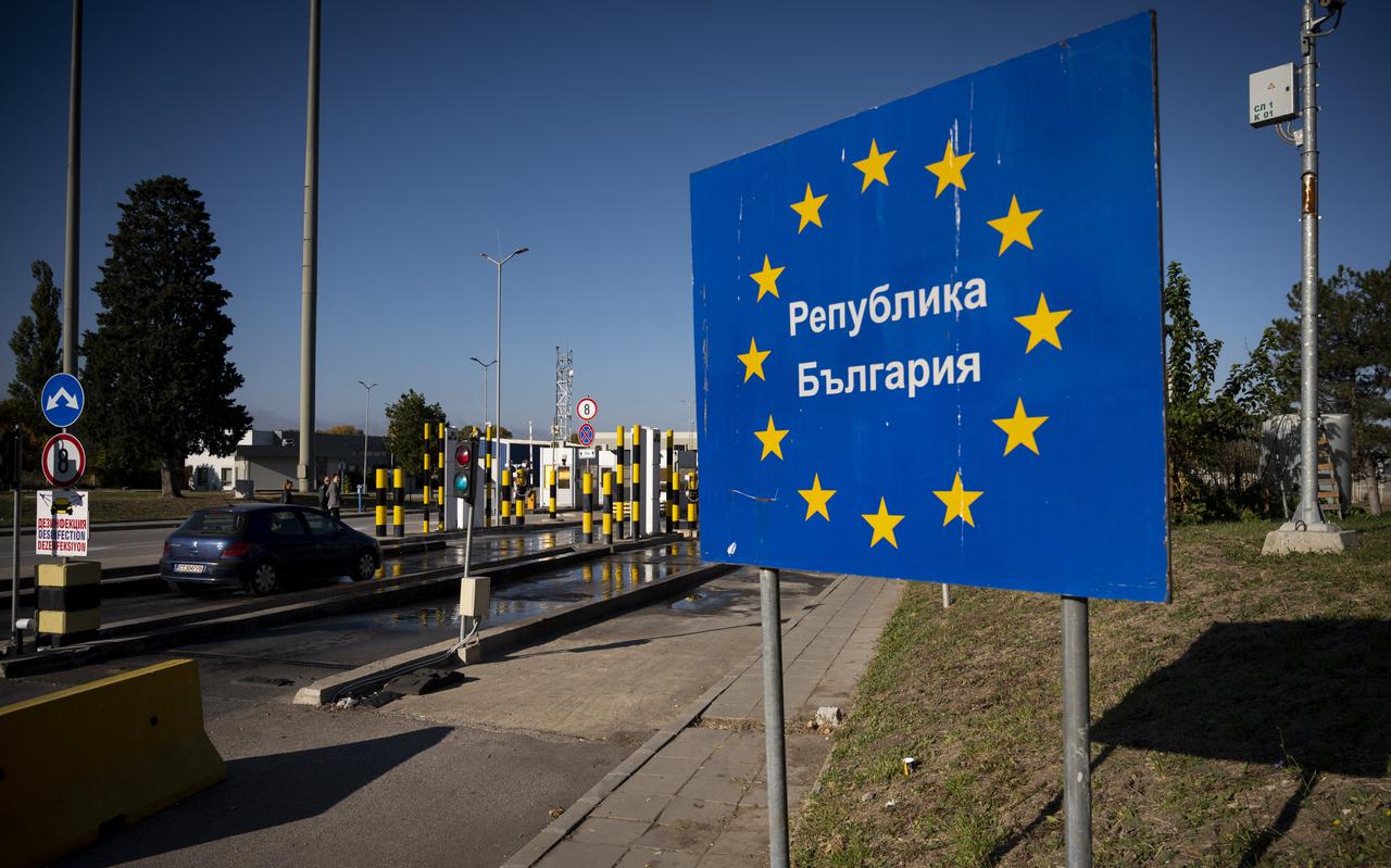 Grensovergang tussen Bulgarije en Turkije. 