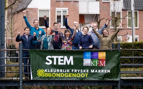 Kleurrijk Fryske Marren is blij met de goede verkiezingsuitslag. 