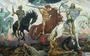 De vier ruiters van de Apocalyps vastgelegd door de Russische kunstschilder Viktor Vasnetsov. Bijbelboeken als Daniël en Openbaring zijn vaak gebruikt voor een apocalyptische beeld van de tijd, met dreiging en spektakel. 
