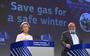 Voorzitter Ursula von der Leyen en vicevoorzitter Frans Timmermans van de Europese Commissie woensdag tijdens de presentatie van de plannen. 
