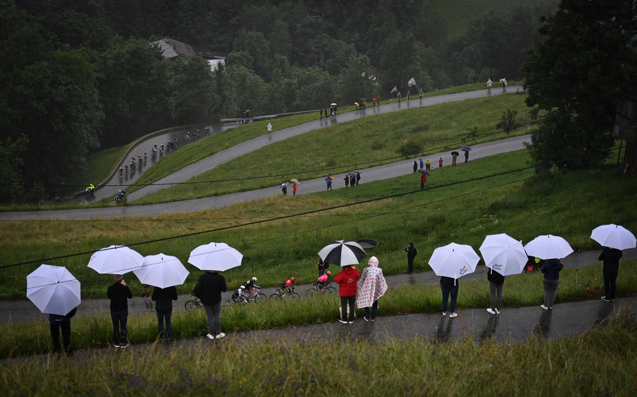 Beeld uit de Tour de France 2021. Beeld uit de Tour de France 2021.