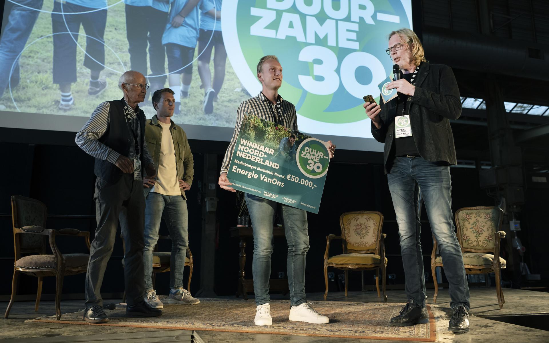 Energie VanOns wint de verkiezing van Duurzame Dertig bij de eerste editie in 2022. 