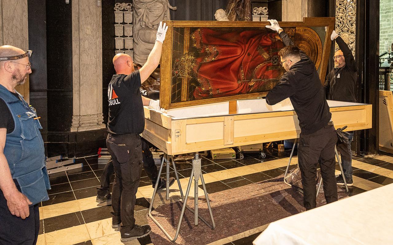 Het Lam Gods gaat zijn derde restauratiefase in. Het Lam Gods gaat zijn derde restauratiefase in.