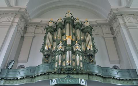 Het Hinsz-orgel van de Grote Kerk in Harlingen.