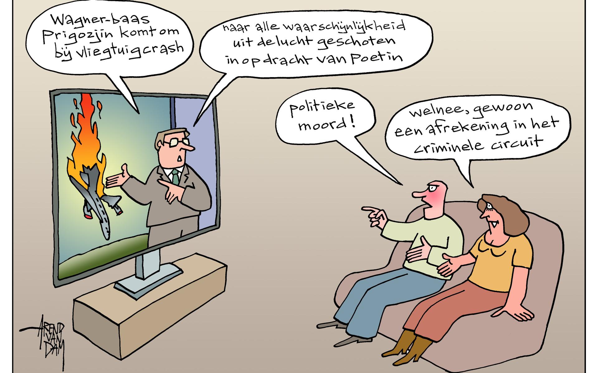 Prigozjin Cartoon Arend Van Dam Friesch Dagblad