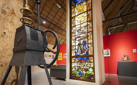 Beeld van de tentoonstelling ‘Niet vergeten, Frico eten’, die in 2020 in het Fries Landbouwmuseum in Leeuwarden was te zien.