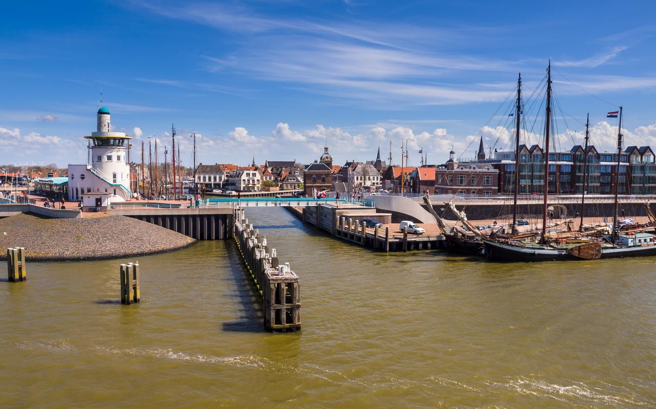 De haven van Harlingen. De haven van Harlingen.