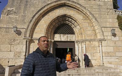 Bilal Abou Nab was getuige van de aanvan op de  Kerk van het Graf van de Heilige Maagd in Jeruzalem. 