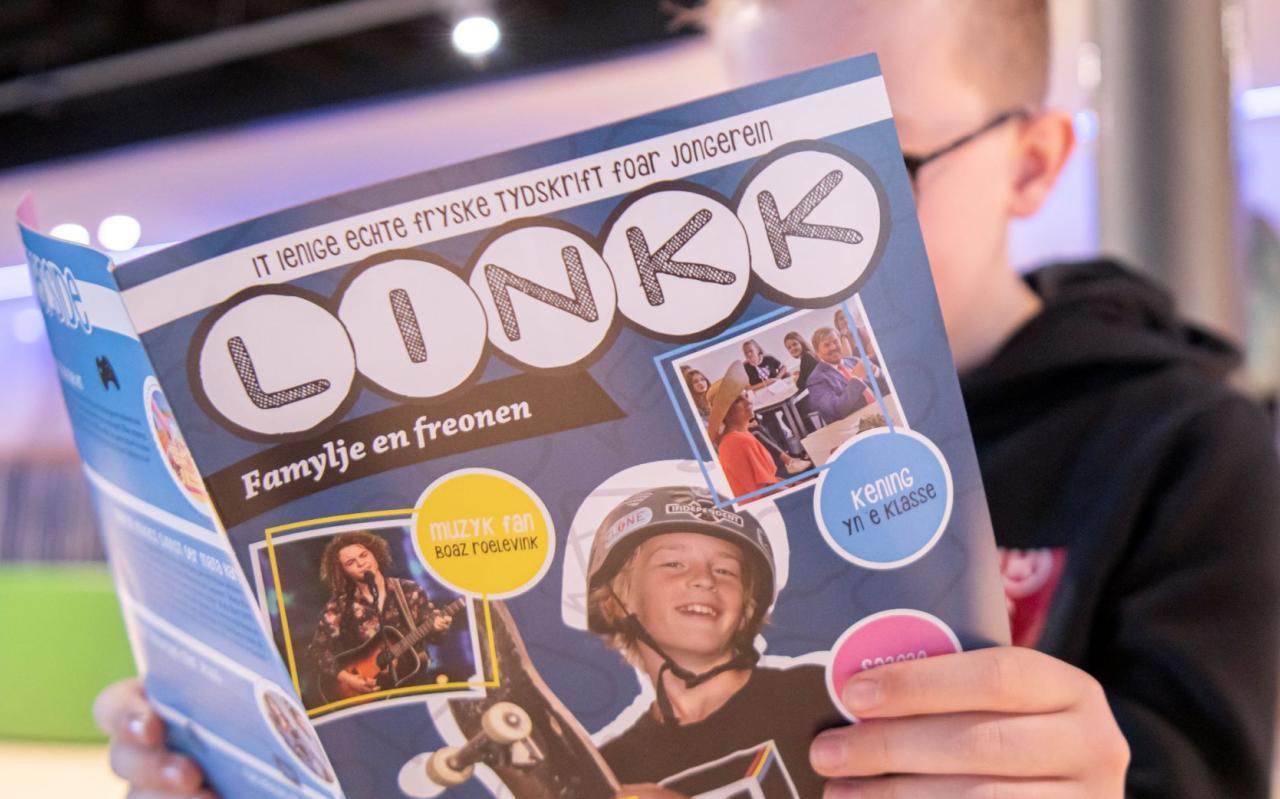 Het gratis Friese tijdschrift 'Linkk' voor de schooljeugd. 