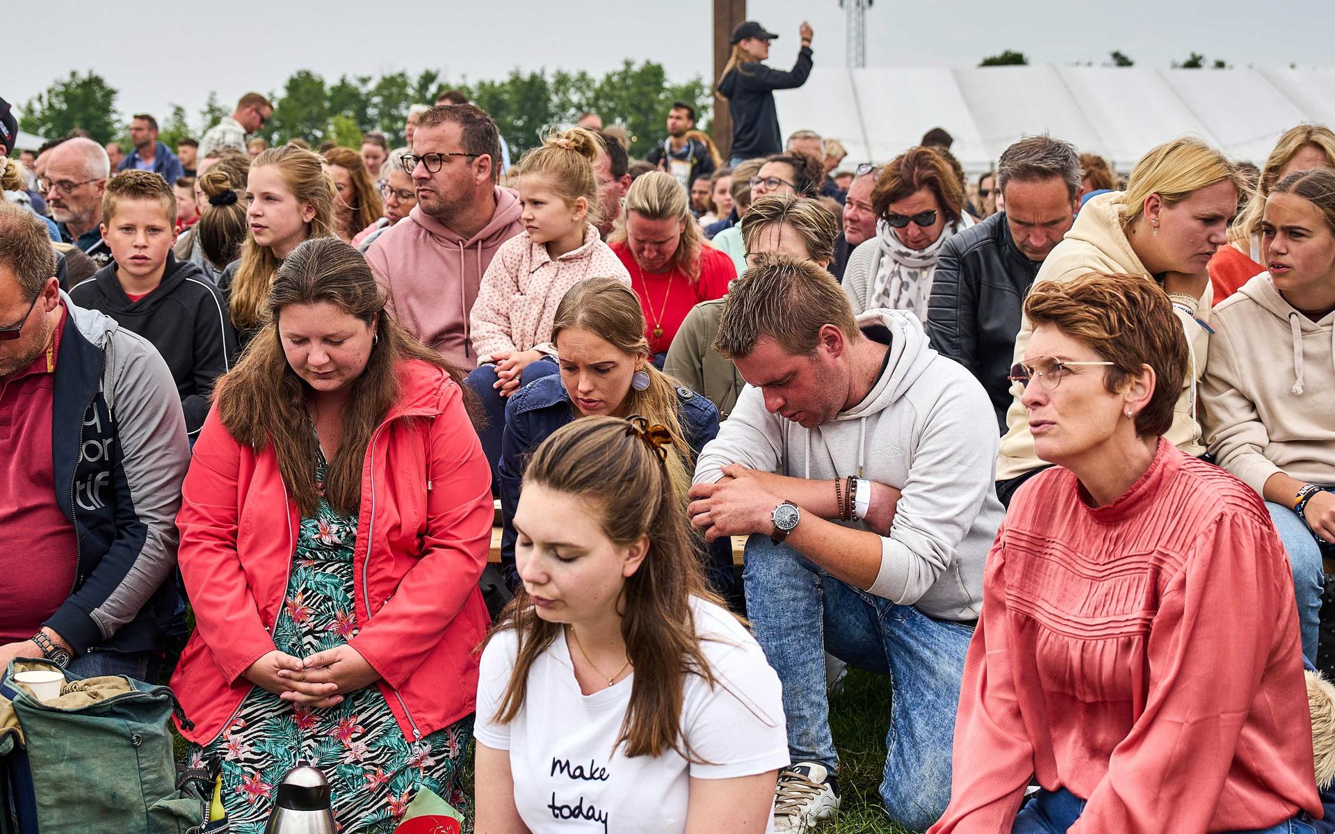 Bezoekers van de Pinksterconferentie Opwekking.