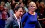 GroenLinks-partijleider Jesse Klaver en PvdA-fractievoorzitter Attje Kuiken in gesprek over progressieve linkse samenwerking tijdens een bijeenkomst voor beide partijen. 