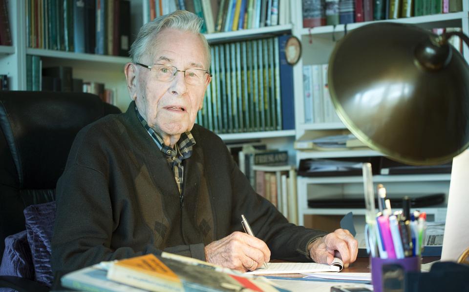 Jasper Keizer in 2018. Hij schreef meer dan dertig boeken en brochures. Vooral de Tweede Wereldoorlog fascineerde hem.