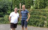 ECM-directeur Simon Marshall en Bauke Deelstra tijdens de Foundation Course in Buchenauerhof, Duitsland.