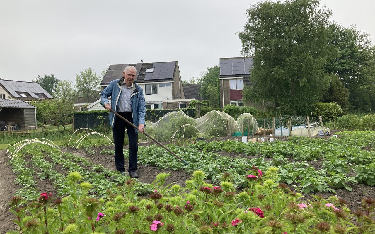 Johannes Groenewoud (83), erelid van de Volkstuinvereniging Stiens e.o. ,,As it te lang drûch is sûnder dat je gewaaks wetter jaan kinne, dat kinne je wol ophâlde.” Johannes Groenewoud (83), erelid van de Volkstuinvereniging Stiens e.o. ,,As it te lang drûch is sûnder dat je gewaaks wetter jaan kinne, dat kinne je wol ophâlde.”