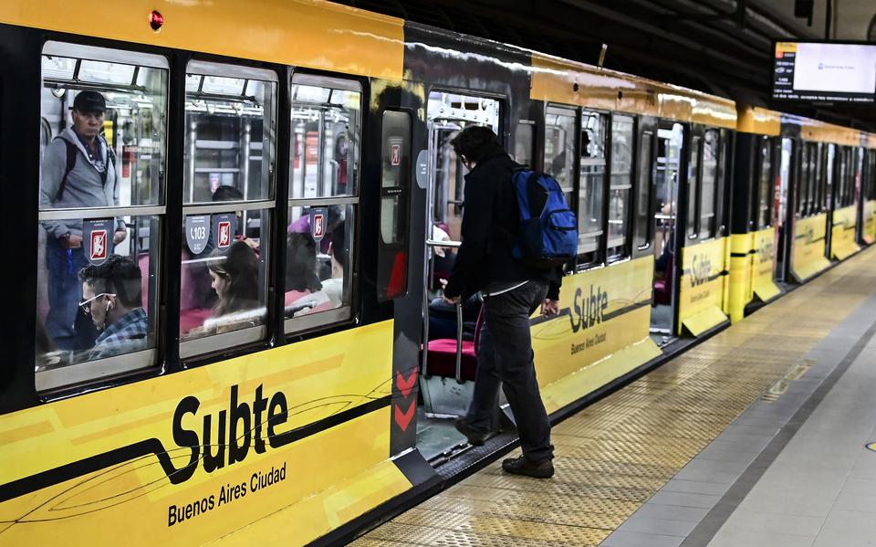 Een metro in Buenos Aires.