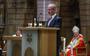 Ds. Herman de Vries tijdens de dankviering in de St. Franciscusbasiliek op 6 maart in Bolsward. 