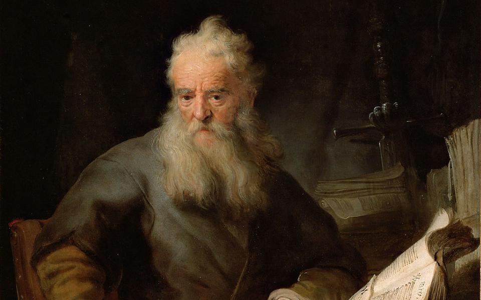 De apostel Paulus door Rembrandt van Rijn (1606-1669). 