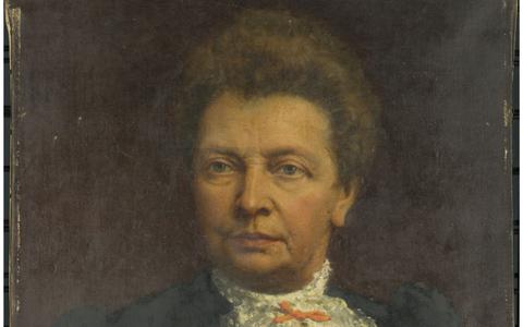 Portret uit 1890 van Gerharda Matthijssen, kunsthandelares en fotograaf te Leeuwarden, schilder onbekend. Het schilderij bevindt zich in de collectie van het Fries Museum. 