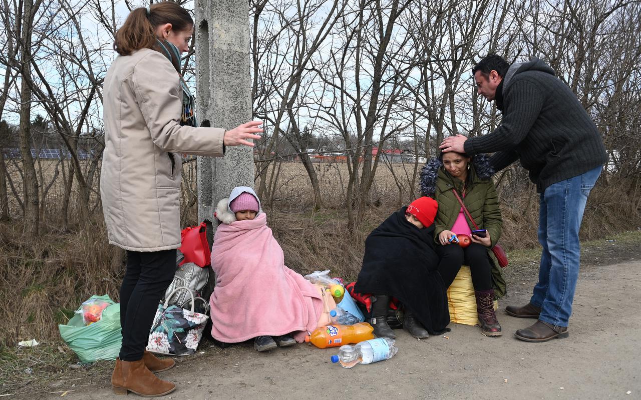 Oekraïnse vluchtelingen.