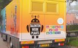 De bus van de mobiele Talentwerkplaats. 