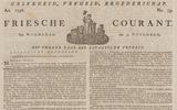 Voorblad van de 'Friesche Courant' van 30 november 1796. 