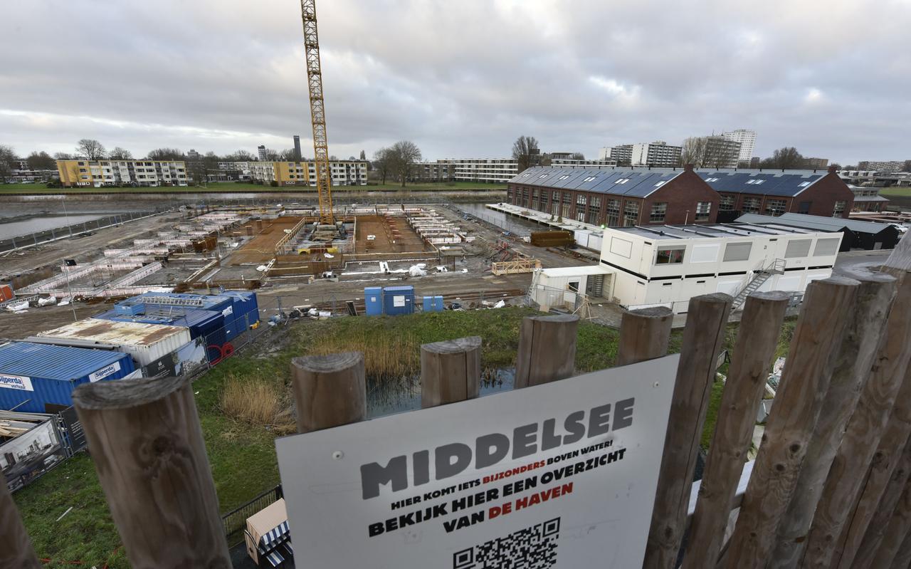 Nieuwbouwwijk Middelsee in Leeuwarden in aanbouw. Nieuwbouwwijk Middelsee in Leeuwarden in aanbouw.
