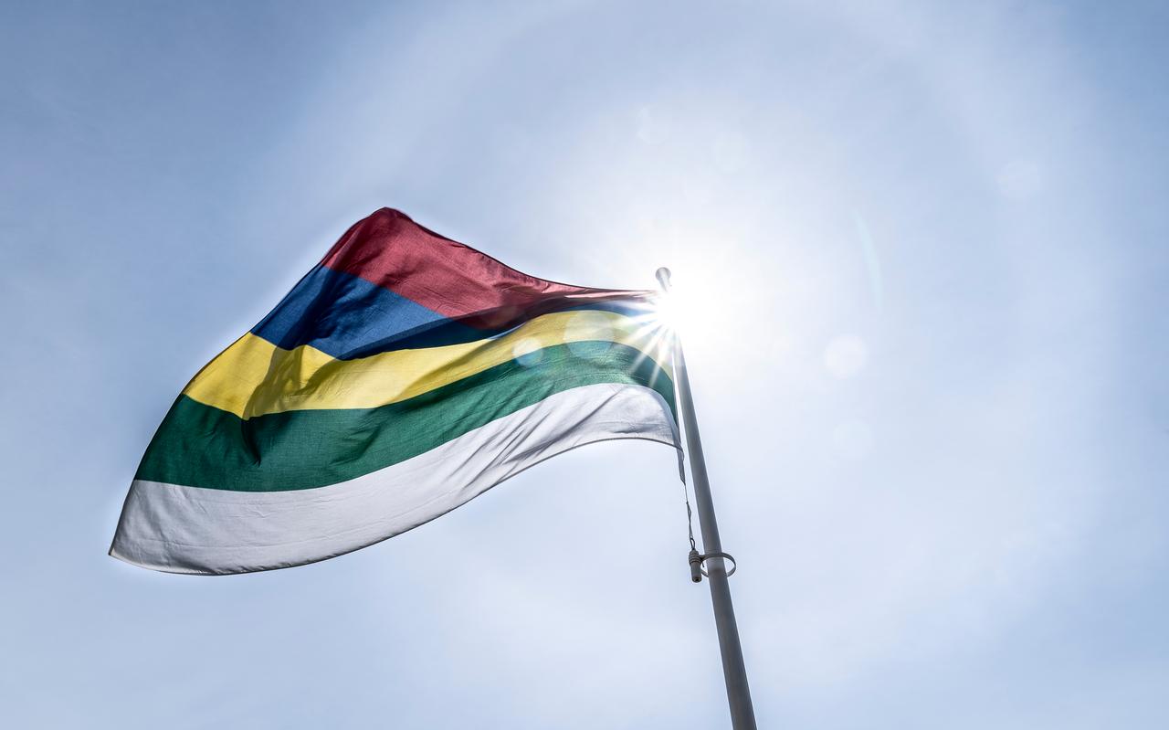 De vlag van Terschelling. De vlag van Terschelling.