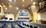 Het interieur van de verbouwde Zuiderkerk. 