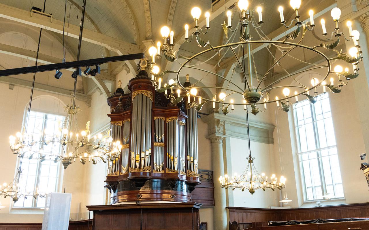 Het orgel van de Noorderkerk te Amsterdam.