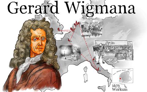 Gerard Wigmana en de reizen die hij maakte. 
