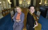 VVD-lijsttrekker Avine Fokkens (links) en GrienLinks-lijsttrekker Charda Kuipers.