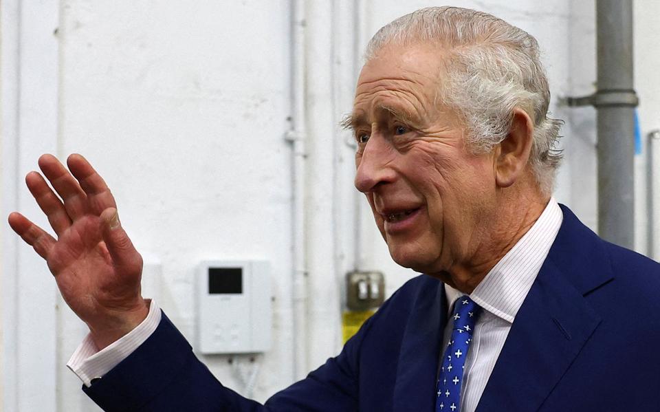 De Brite koning Charles III vorige maand tijdens een bezoek in Londen. 