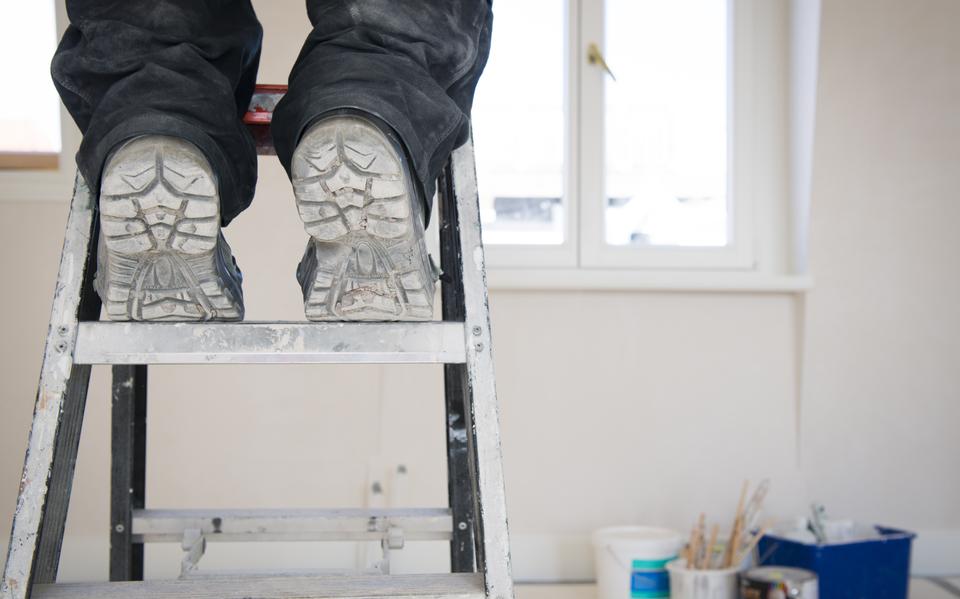 Veel zzp'ers werken in de bouw.