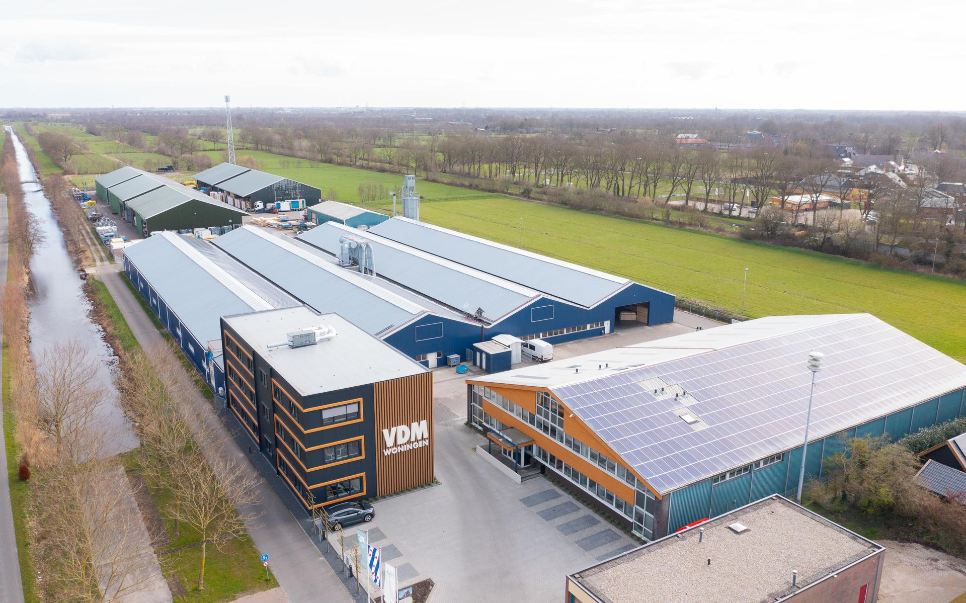 De locatie van VDM Woningen in Drogeham