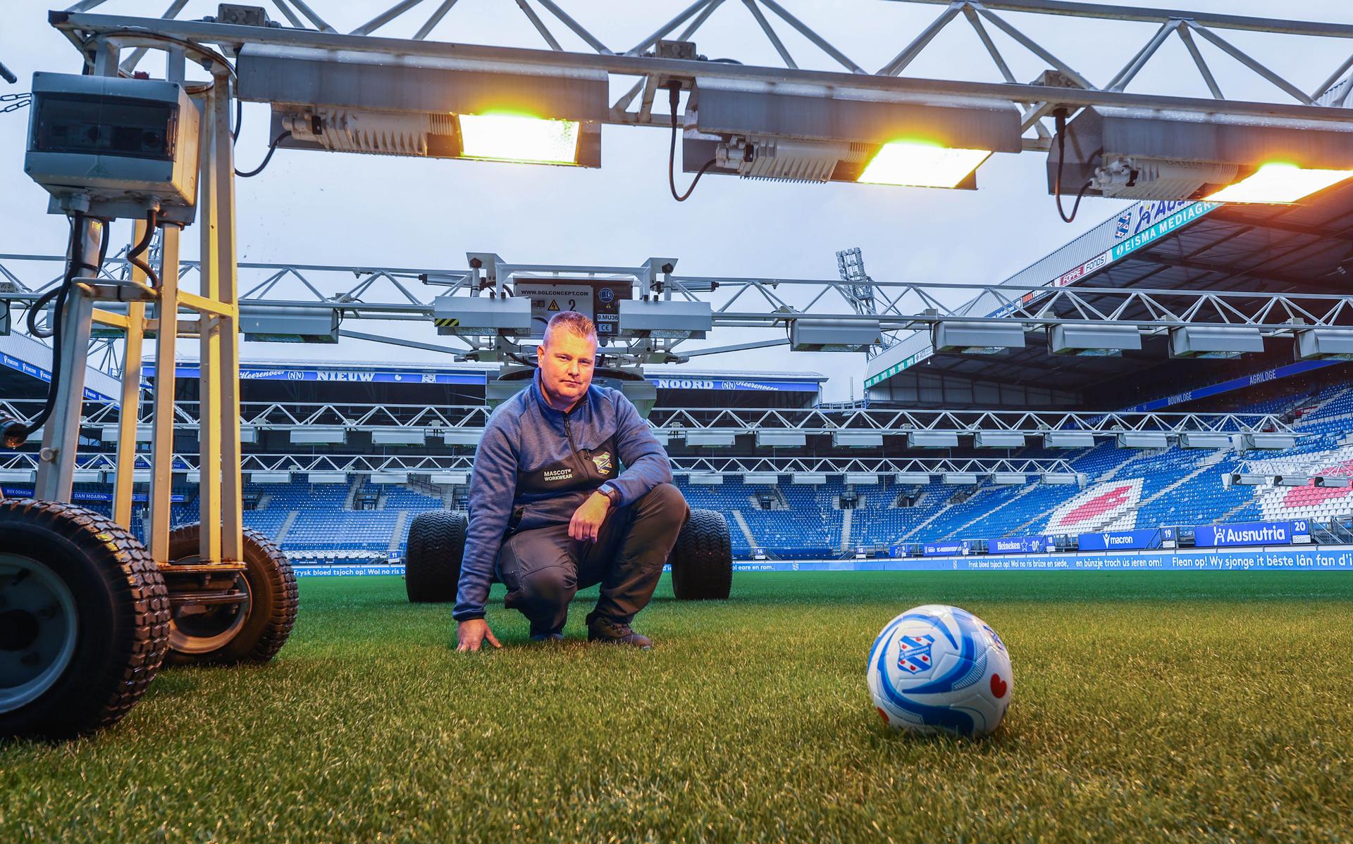 Gertjan Hilarius uit Donkerbroek is de ‘gersman’ van sc Heerenveen. ‘Goed gers rûkt nei in lekker gl