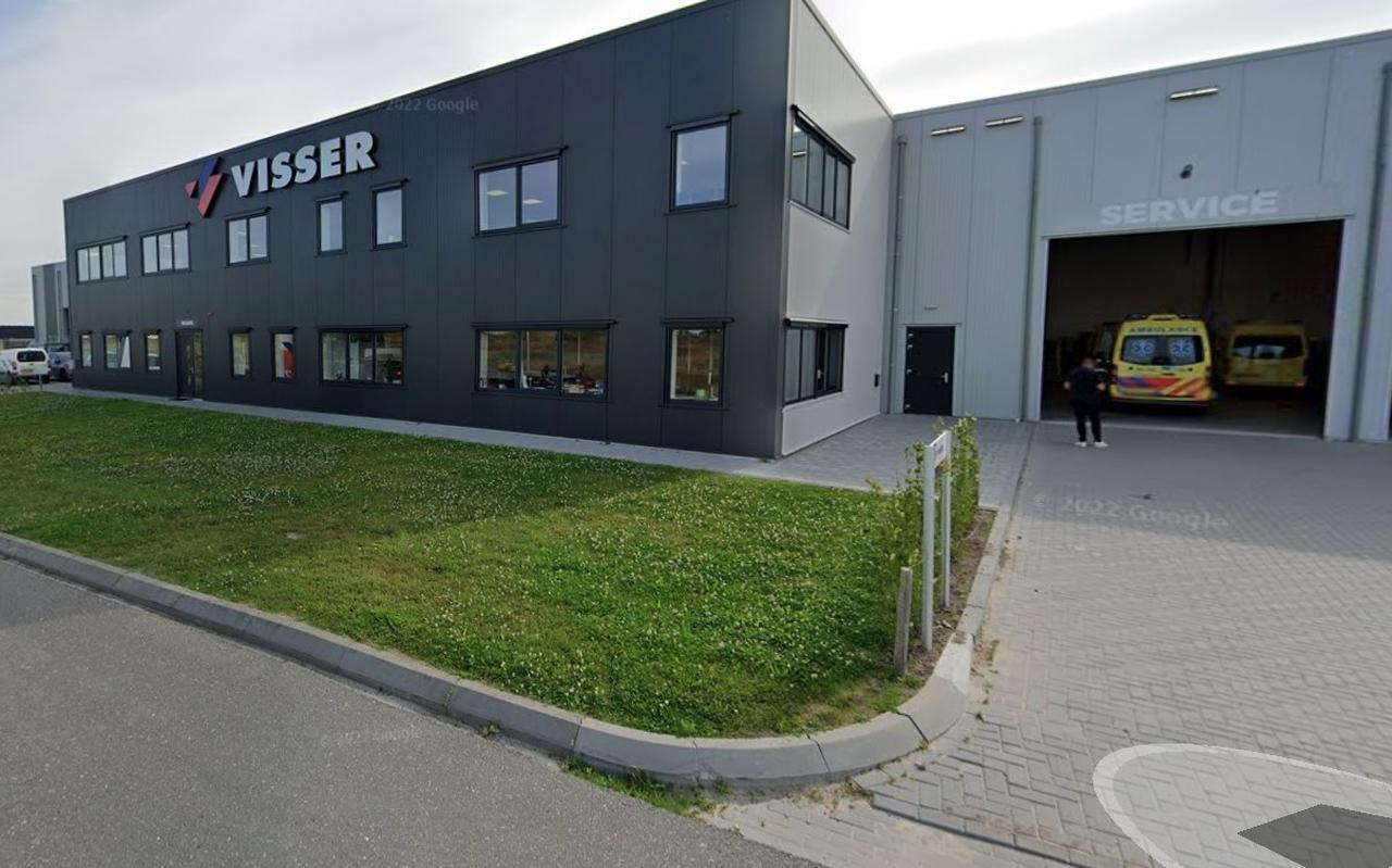 Het bedrijf Visser BV zit op bedrijventerrein Newtonpark in het westen van Leeuwarden.