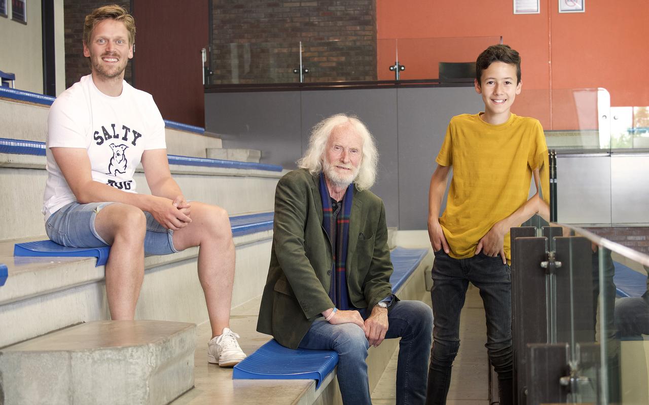 Michael de Roos, Jan Arendz en Jesper Minkes, acteurs van De Wettertoer. Michael de Roos, Jan Arendz en Jesper Minkes, acteurs van De Wettertoer.