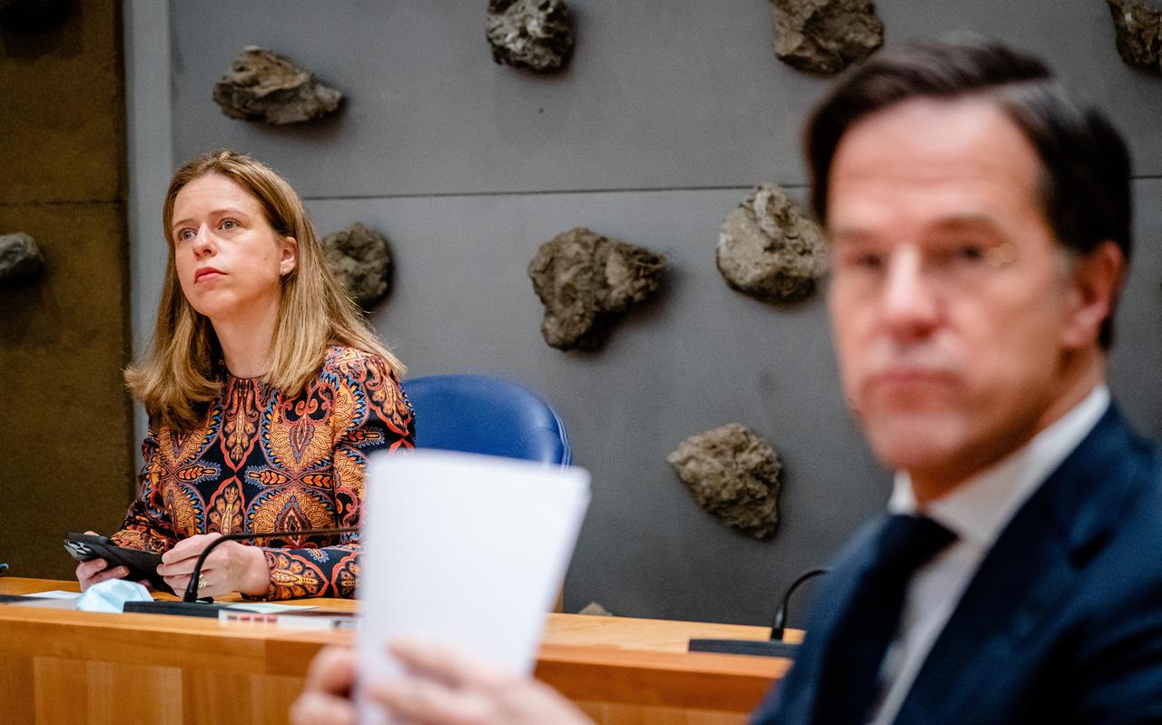 Minister voor Armoedebeleid, Participatie en Pensioenen Carola Schouten (ChristenUnie) tijdens het debat over de regeringsverklaring  van het kabinet-Rutte IV.
